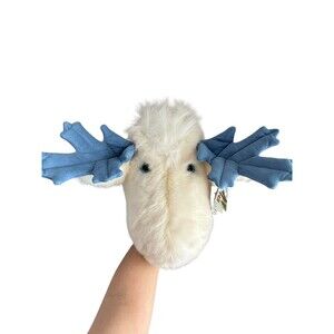 NWT White Moose Head Plush Wall Hanging Mount By Stuffed Animal House Of Canada